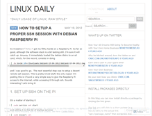 Tablet Screenshot of linuxd.wordpress.com