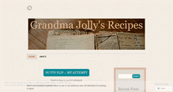 Desktop Screenshot of grandmajollysrecipes.wordpress.com