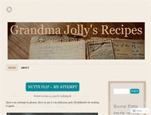 Tablet Screenshot of grandmajollysrecipes.wordpress.com