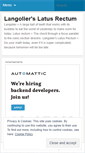 Mobile Screenshot of langolierslatusrectum.wordpress.com