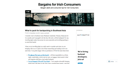 Desktop Screenshot of bargainsireland.wordpress.com
