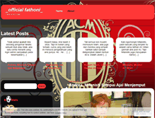 Tablet Screenshot of officialfathoni.wordpress.com