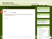 Tablet Screenshot of meand2veg.wordpress.com