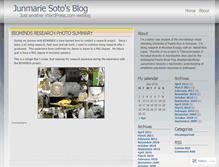 Tablet Screenshot of junmariesoto.wordpress.com