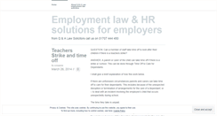 Desktop Screenshot of employmentlawandhr.wordpress.com