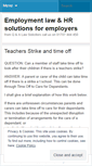 Mobile Screenshot of employmentlawandhr.wordpress.com