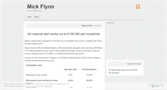 Desktop Screenshot of mickflynn.wordpress.com