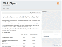 Tablet Screenshot of mickflynn.wordpress.com