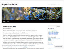 Tablet Screenshot of diaperclothfabric.wordpress.com