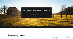 Desktop Screenshot of butterfliesandscience.wordpress.com