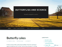 Tablet Screenshot of butterfliesandscience.wordpress.com