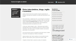 Desktop Screenshot of cursosdeinglesnoexterior.wordpress.com
