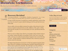 Tablet Screenshot of moreaholicconfessions.wordpress.com