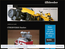 Tablet Screenshot of illbleeder.wordpress.com