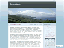 Tablet Screenshot of campingadvice.wordpress.com