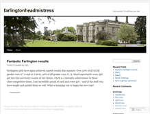 Tablet Screenshot of farlingtonheadmistress.wordpress.com