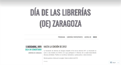 Desktop Screenshot of diadelaslibreriaszaragoza.wordpress.com