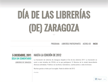 Tablet Screenshot of diadelaslibreriaszaragoza.wordpress.com