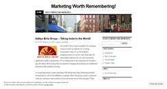 Desktop Screenshot of marketingmemories.wordpress.com