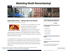 Tablet Screenshot of marketingmemories.wordpress.com