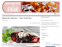 Tablet Screenshot of breakfastinpair.wordpress.com