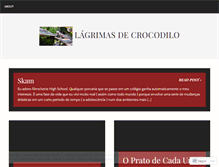 Tablet Screenshot of lagrimadecrocodilo.wordpress.com