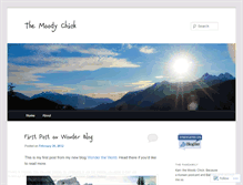 Tablet Screenshot of moodychick.wordpress.com
