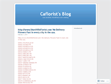 Tablet Screenshot of caflorist.wordpress.com