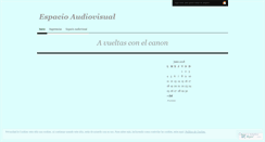 Desktop Screenshot of espacioaudiovisual.wordpress.com