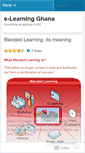 Mobile Screenshot of elearninggh.wordpress.com