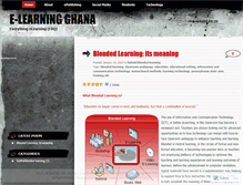 Tablet Screenshot of elearninggh.wordpress.com