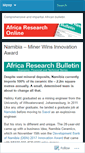 Mobile Screenshot of africaresearchonline.wordpress.com