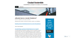 Desktop Screenshot of ciudadsostenible.wordpress.com