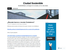 Tablet Screenshot of ciudadsostenible.wordpress.com