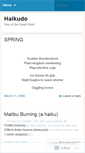 Mobile Screenshot of haikudo.wordpress.com