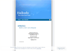 Tablet Screenshot of haikudo.wordpress.com