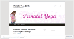 Desktop Screenshot of prenatalyogacards.wordpress.com