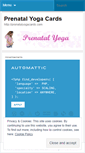 Mobile Screenshot of prenatalyogacards.wordpress.com