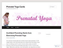 Tablet Screenshot of prenatalyogacards.wordpress.com