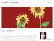 Tablet Screenshot of crystalburnham.wordpress.com