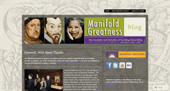 Desktop Screenshot of manifoldgreatness.wordpress.com