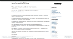 Desktop Screenshot of jaynehowarth.wordpress.com