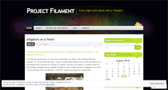 Desktop Screenshot of projectfilamentjurt.wordpress.com
