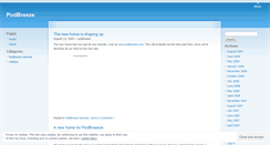 Desktop Screenshot of podbreeze.wordpress.com