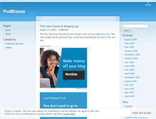Tablet Screenshot of podbreeze.wordpress.com