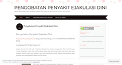 Desktop Screenshot of pengobatanpenyakitejakulasidini.wordpress.com
