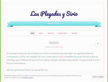 Tablet Screenshot of laspleyadesysirio.wordpress.com