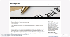 Desktop Screenshot of makingawill.wordpress.com