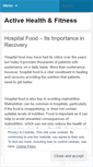 Mobile Screenshot of activehealthandfitness.wordpress.com