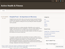 Tablet Screenshot of activehealthandfitness.wordpress.com